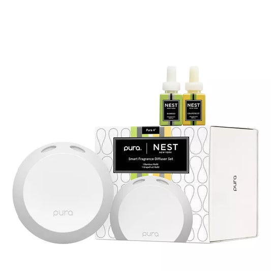 Nest New York NEST x Pura 4â„¢ Smart Fragrance Diffuser Set Bamboo & Grapefruit