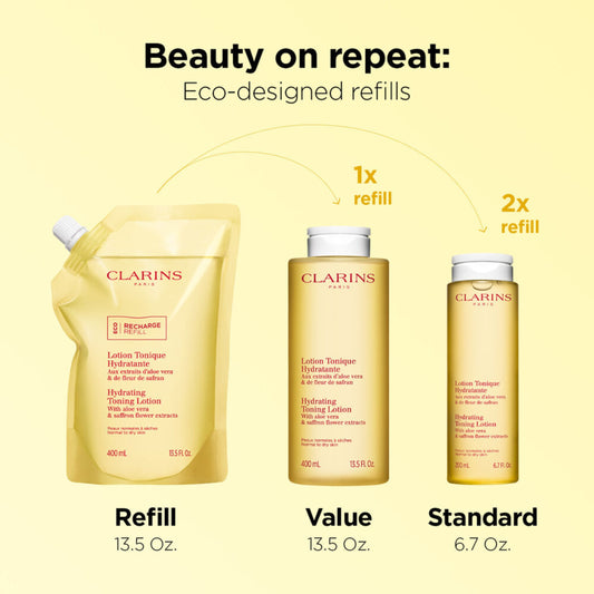 Clarins Hydrating Toning Lotion with Aloe Vera & Saffron Flower