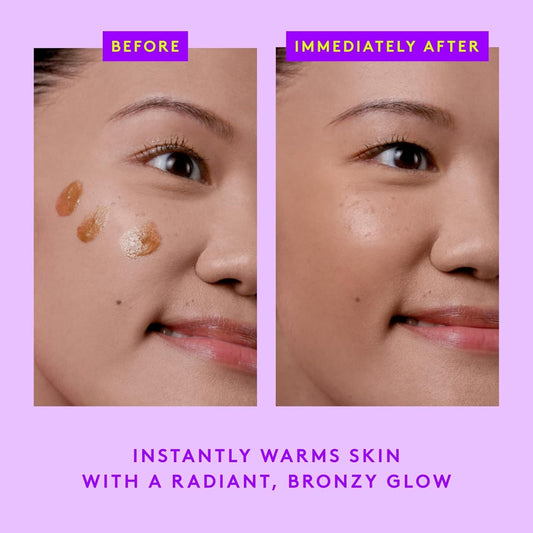 Drunk Elephant D-Bronzi Anti-Pollution Sunshine Drops 30 mL - Before and After