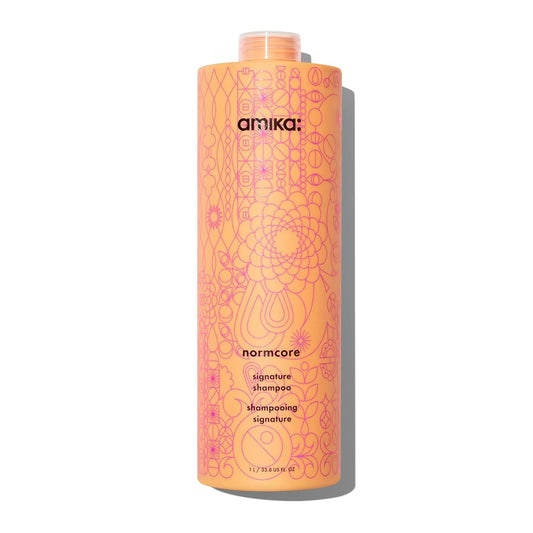 Amika Normcore Shampoo 33.8 oz – gentle nourishing cleanser.
