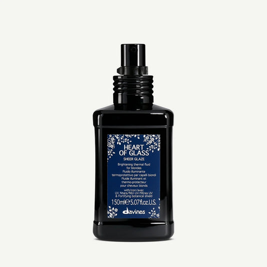 Davines Heart of Glass Sheer Glaze 150 mL – Shine-enhancing and frizz control spray for smooth, glossy hair