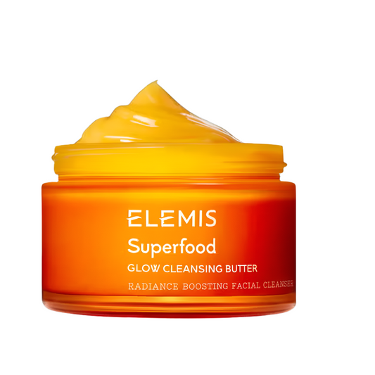 Elemis Superfood Glow Cleansing Butter 90ml jar with natural ingredients for radiant skin