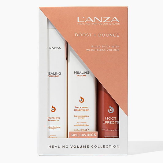 L'ANZA Healing Volume Trio Hair Kit for volumizing and repairing hair