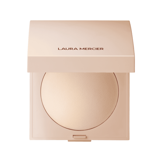 Laura Mercier Real Flawless Luminous Perfecting Pressed Powder Translucent – lightweight, radiant pressed powder for a smooth, natural finish