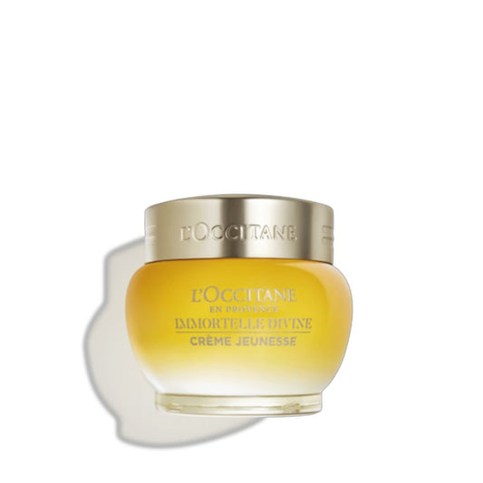 L'Occitane Immortelle Divine Cream 1.7 oz – anti-aging face cream for radiant, youthful skin.