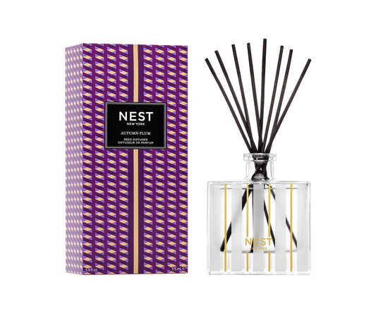 NEST New York Autumn Plum Reed Diffuser 5.9 oz for a rich, fruity seasonal scent