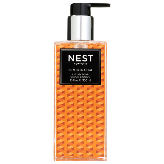 NEST New York Pumpkin Chai Liquid Soap 10 oz for a warm, spiced seasonal cleanse