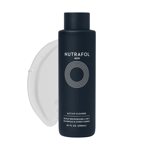Nutrafol Men Active Cleanse 2-in-1 Shampoo and Conditioner 8.1 Oz – supports scalp microbiome and promotes healthy, stronger hair