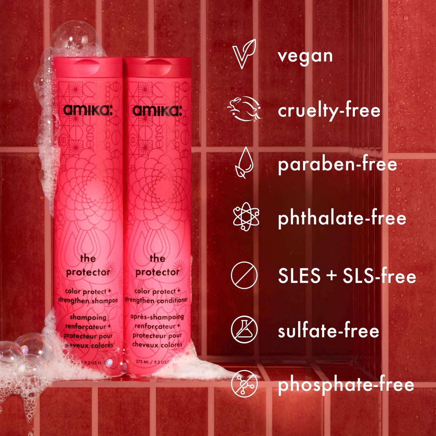Amika The Protector Color Protect + Strengthen Shampoo