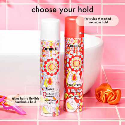 Amika Fluxus Touchable Hairspray - Flexible Hold Finishing Spray