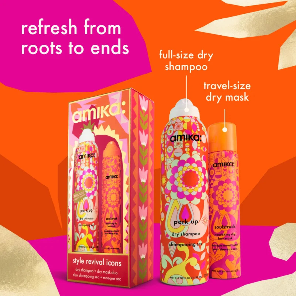 Amika Style Revival Icons Dry Shampoo Holiday Set