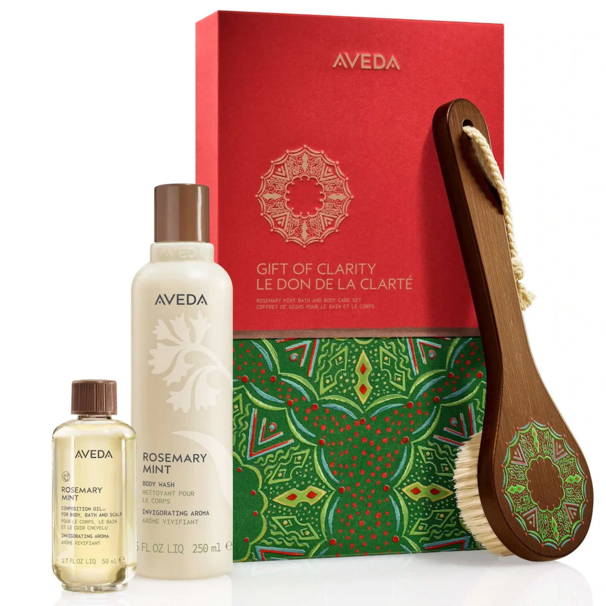 Aveda Gift of Clarity Rosemary Mint Bath & Body Set