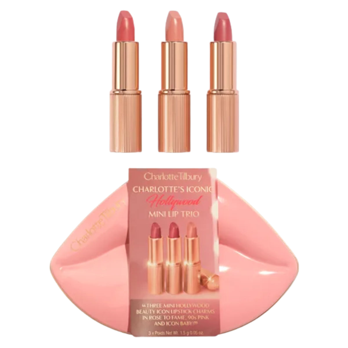 Charlotte Tilbury Iconic Mini Lip Trio Kit - 3 x 0.05oz