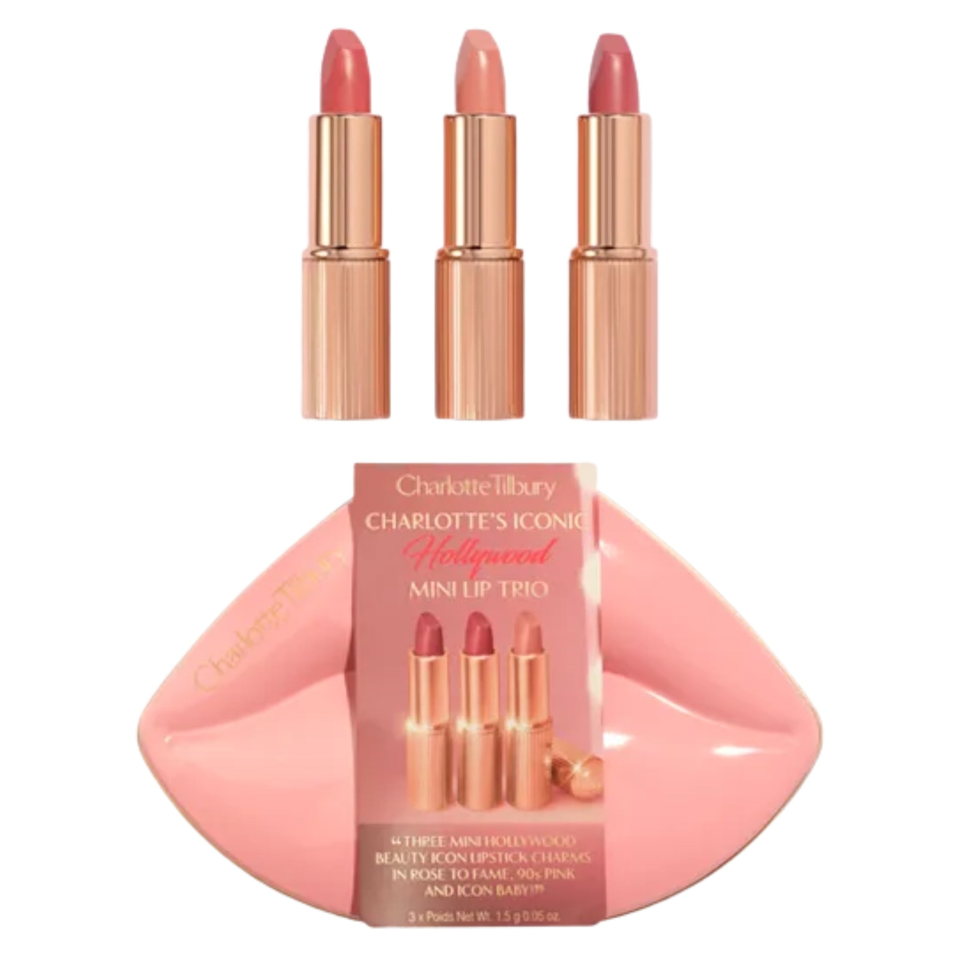 Charlotte Tilbury Iconic Mini Lip Trio Kit - 3 x 0.05oz