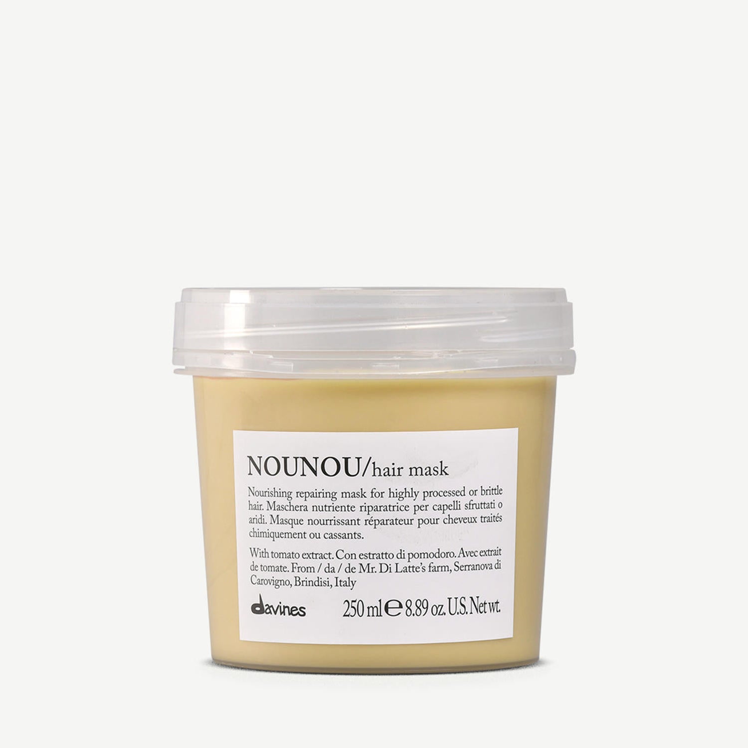 Davines NOUNOU Hair Mask for Highly Processed Hair 250mL