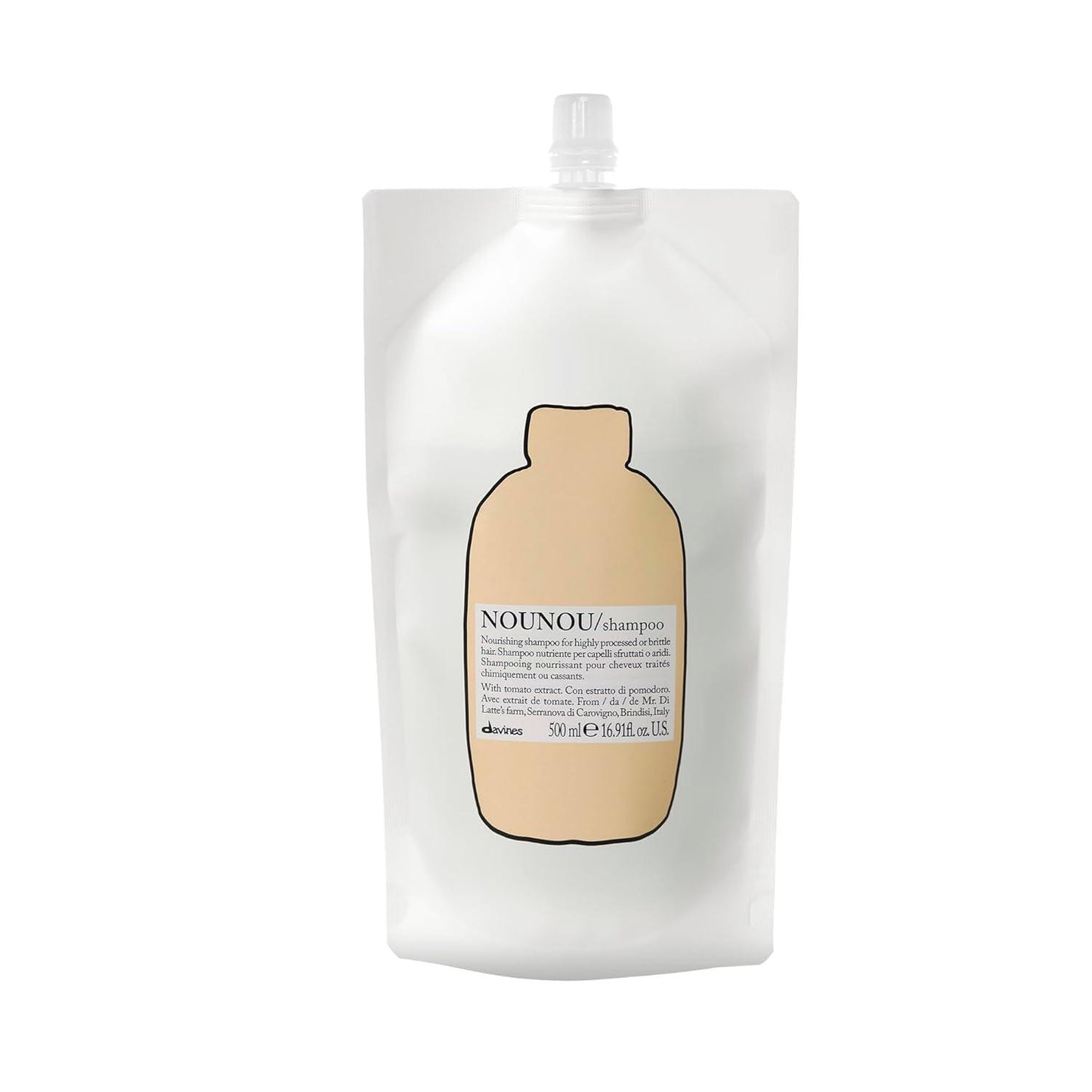 Davines NOUNOU SHAMPOO for Highly Processed Hair, 500mL