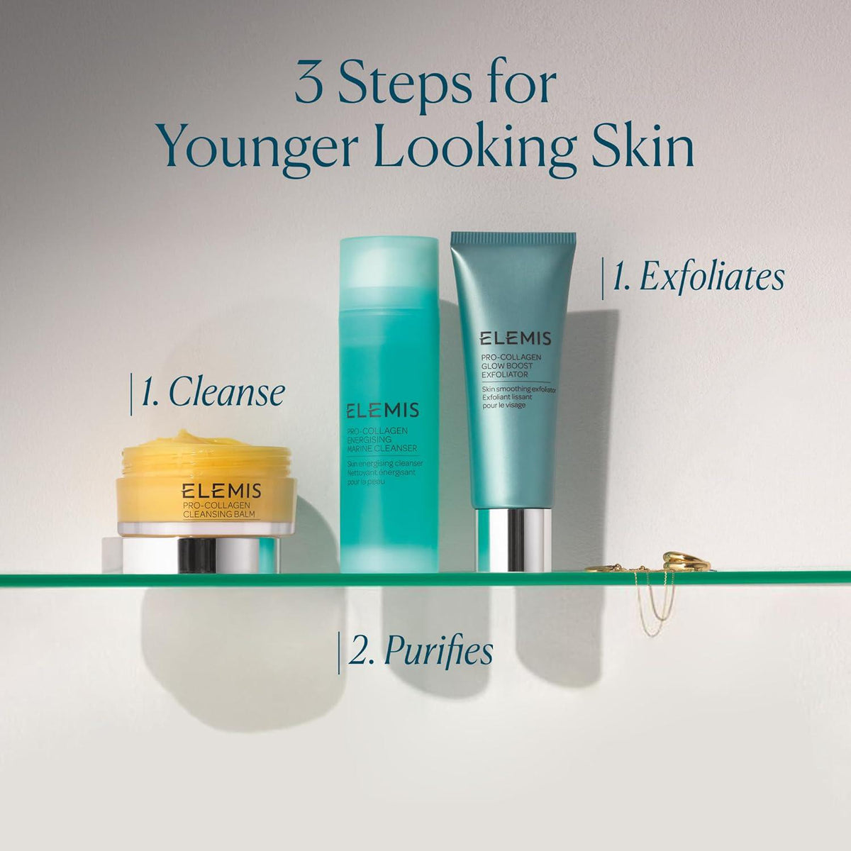 Elemis Pro-Collagen Glow Boost Exfoliator 100mL-infographic