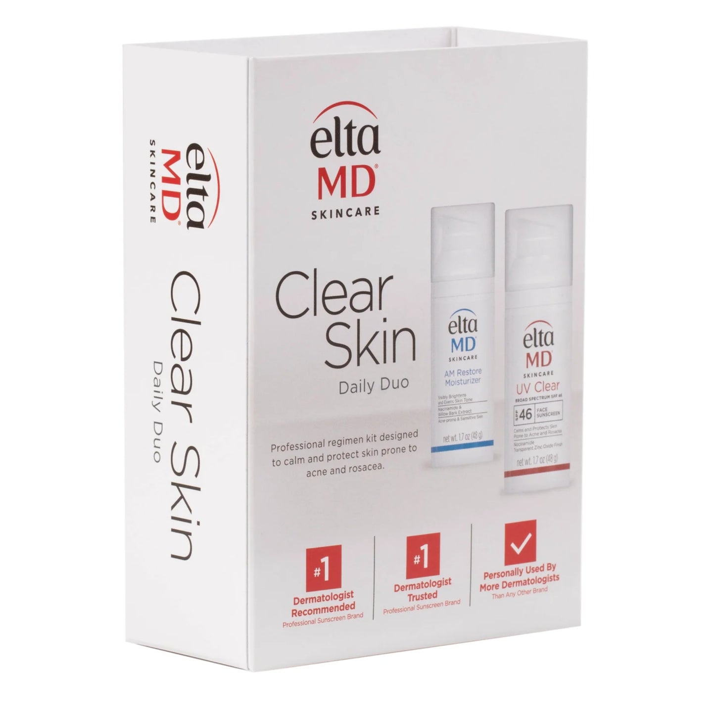 EltaMD Clear Skin Daily Duo Kit: UV Clear SPF 46 & AM Restore Moisturizer