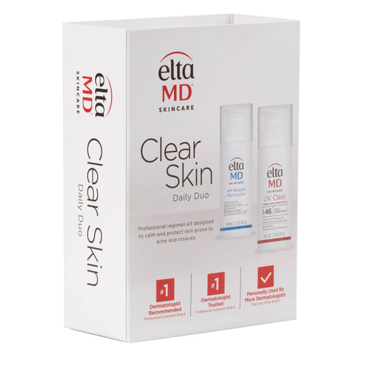 EltaMD Clear Skin Daily Duo Kit: UV Clear SPF 46 & AM Restore Moisturizer