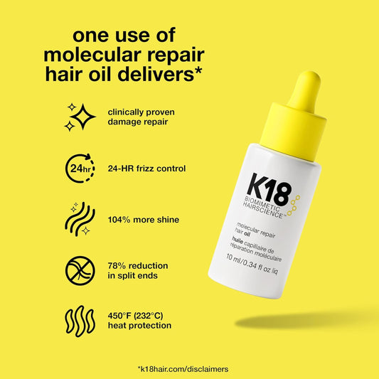 K18 Biomimetic Hairscience Molecular Repair Hair Oil