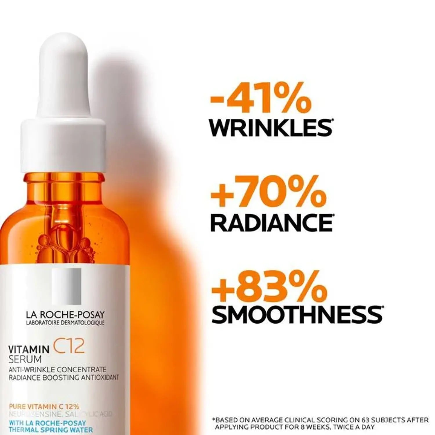 La Roche-Posay 10% Pure Vitamin C Serum 1.0 Oz -infographic1
