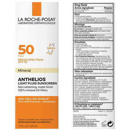 La Roche-Posay Anthelios Mineral Ultra Light Sunscreen Fluid SPF 50, 1.7 Oz-infographic-2
