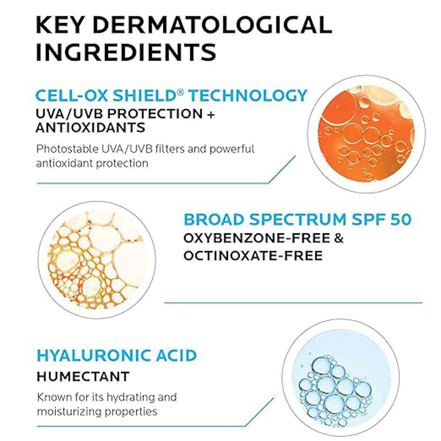La Roche-Posay Anthelios UV Hydra Protect SPF 50 Sunscreen, 5 Oz-infographic 1