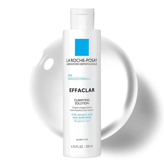 La Roche-Posay Effaclar Clarifying Solution Facial Toner for Acne 6.76 Oz
