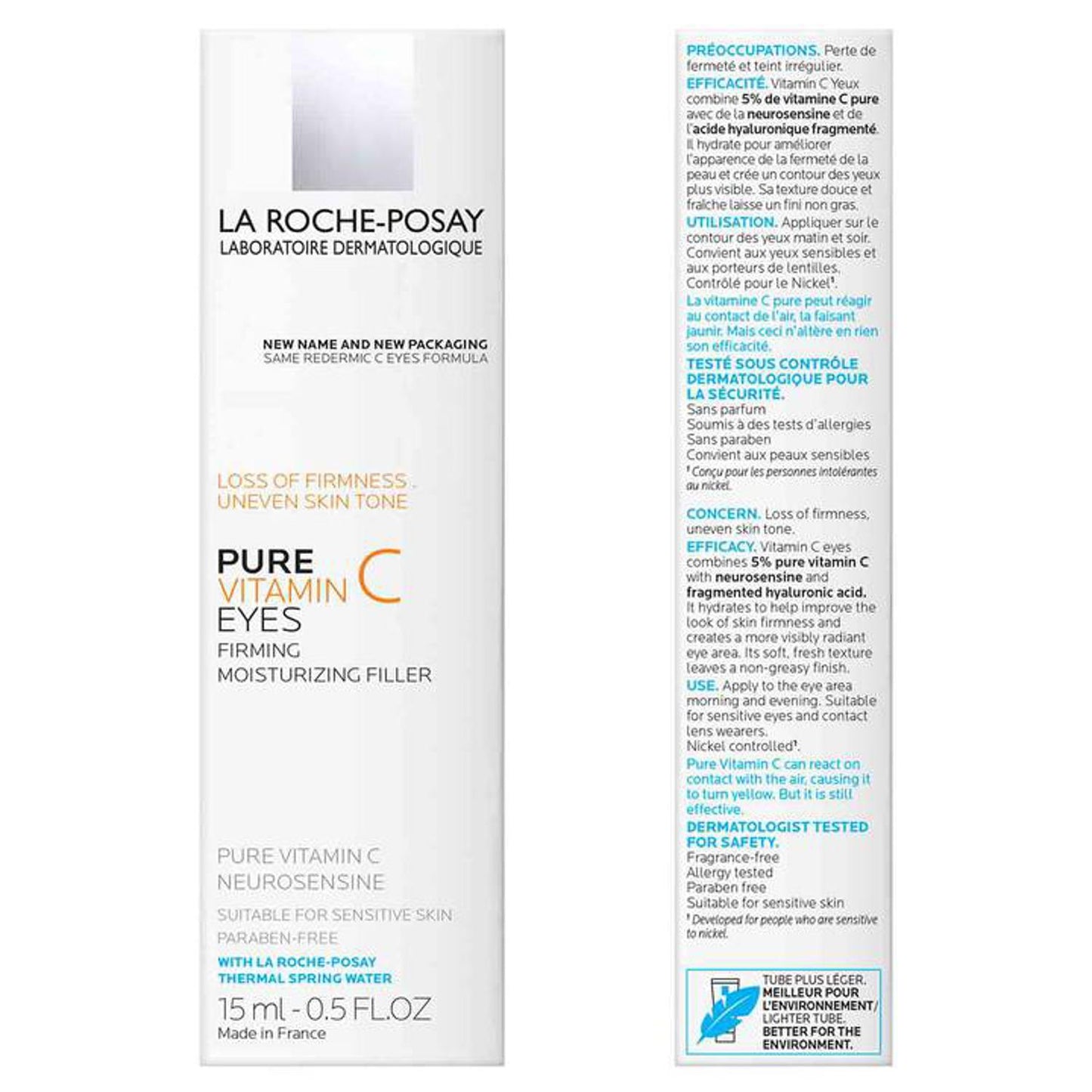 La Roche-Posay Redermic C Anti-Aging Moisturizer for Normal to Combination Skin, 1.35 Oz-infographic1