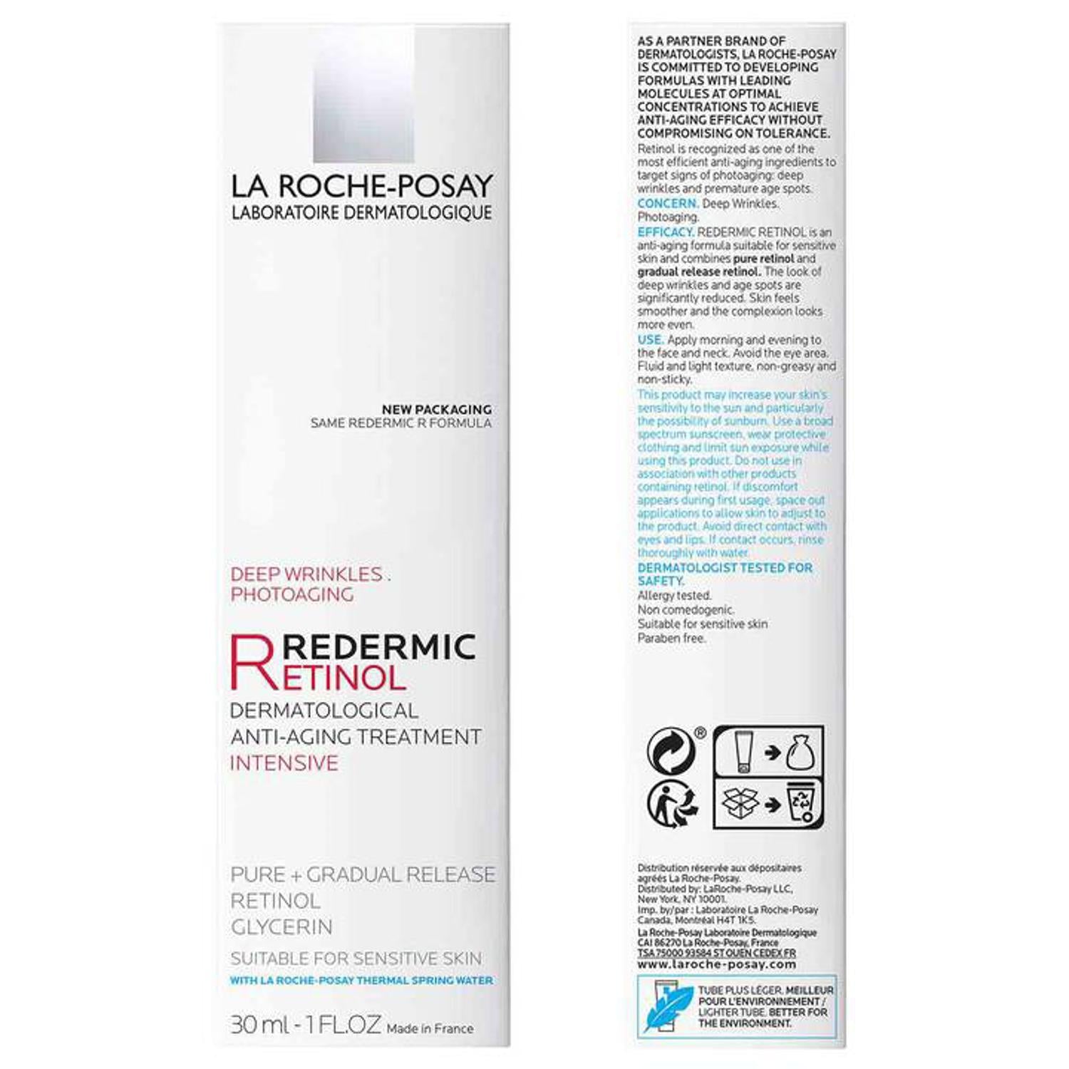 La Roche-Posay Redermic R Anti-Aging Concentrate with Retinol 1.0 Oz-infographic 1
