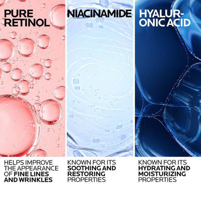 La Roche-Posay Retinol B3 Pure Retinol Serum 1.0 Oz-infographic