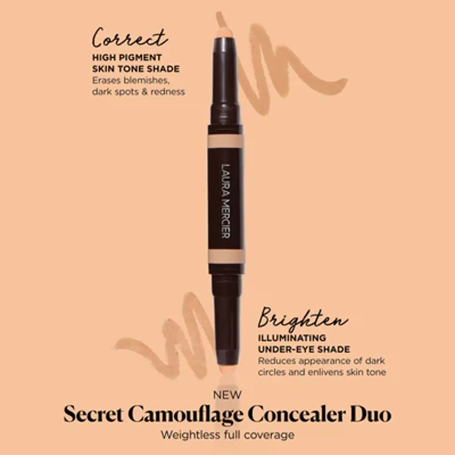 Laura Mercier Secret Camouflage Brighten & Correct Eye Concealer 1N Fair Neutral-infographic