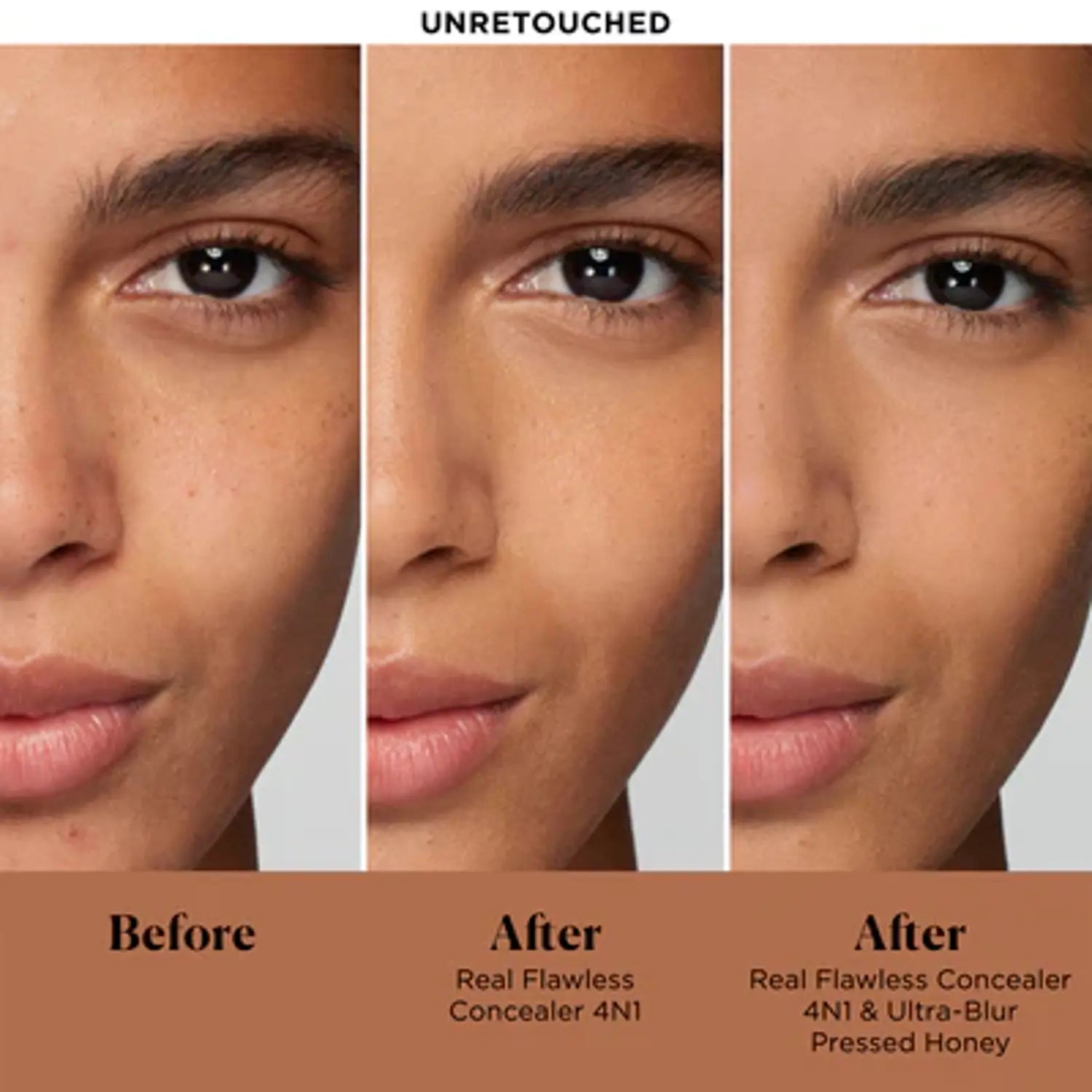 Laura Mercier Translucent Pressed Setting Powder Ultra Blur Translucent Honey -before-after