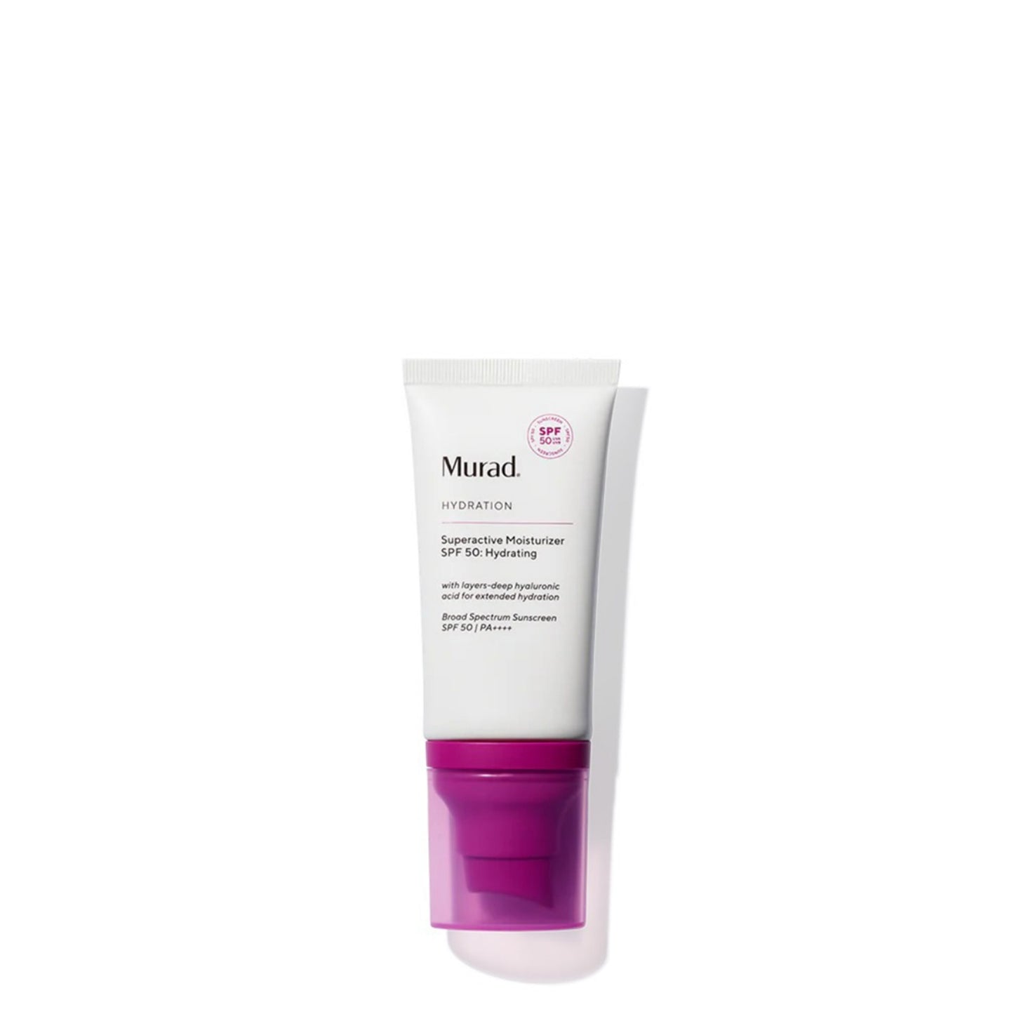 Murad Superactive Hydrating Moisturizer SPF 50 - Dewy Hydration Facial Sunscreen 1.7 Oz