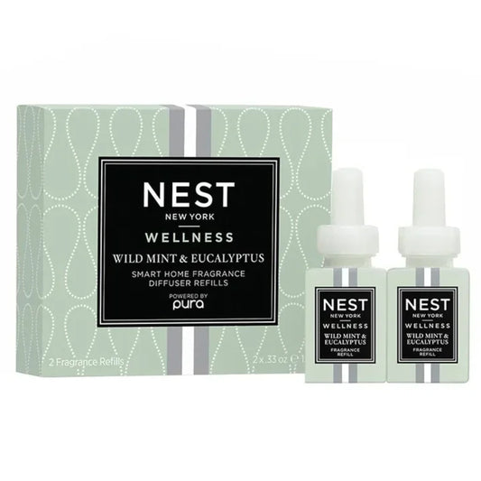 NEST New York Wild Mint & Eucalyptus Pura Smart Home Diffuser Refill Duo
