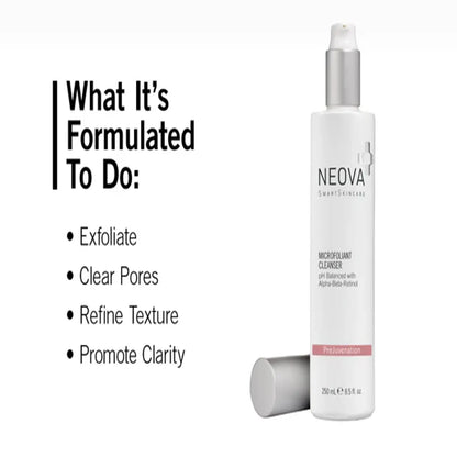 Neova Microfoliant Cleanser 8.5 Oz-infographic