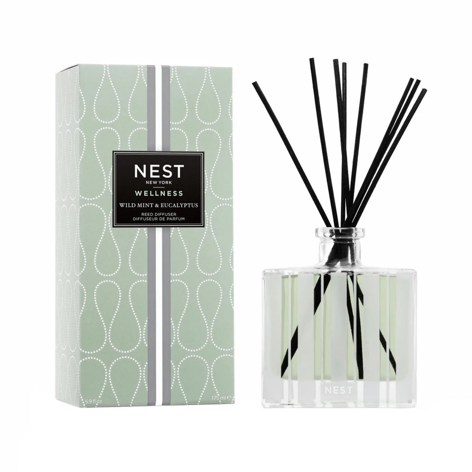 Nest New York Wild Mint & Eucalyptus Reed Diffuser 5.9 OZ