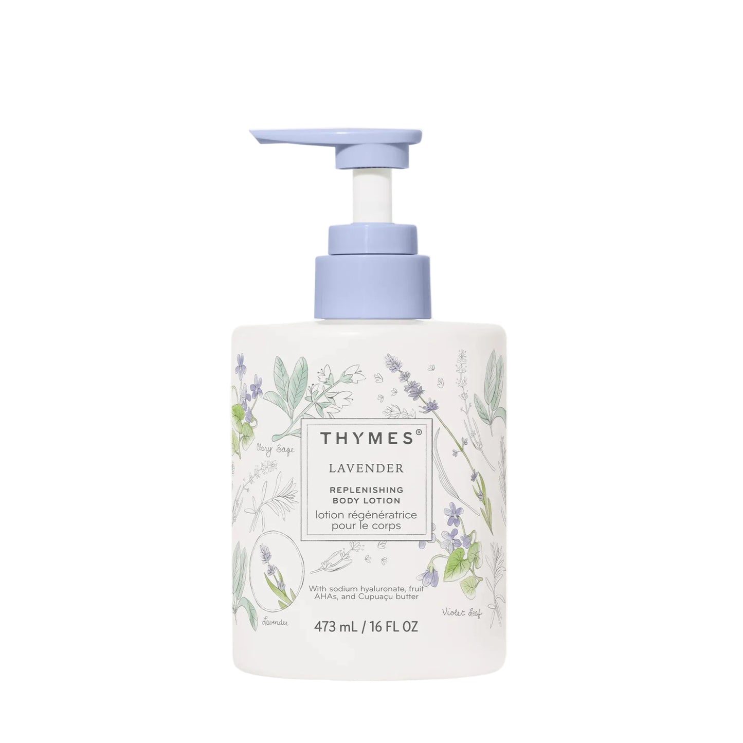 Thymes Lavender Replenishing Body Lotion - Hydrating & Soothing Formula