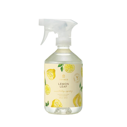 Thymes Lemon Leaf Countertop Spray - Refreshing Citrus Surface Cleaner