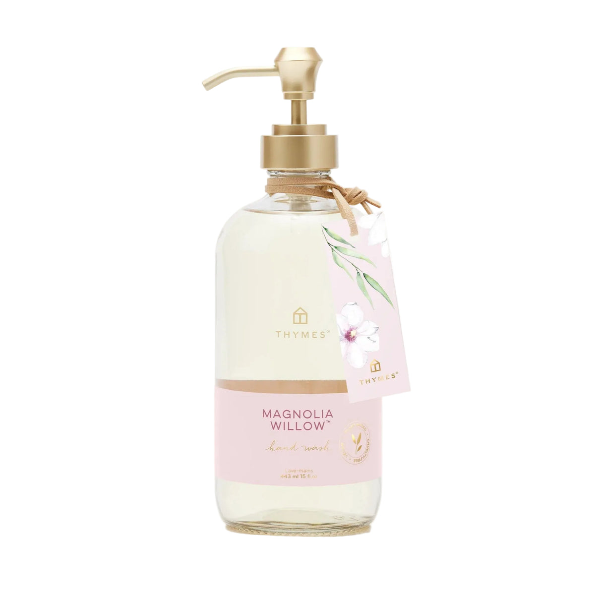 Thymes Magnolia Willow Hand Wash - Gentle Cleansing Liquid Soap