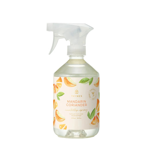 Thymes Mandarin Coriander Countertop Spray - All-Purpose Surface Cleaner