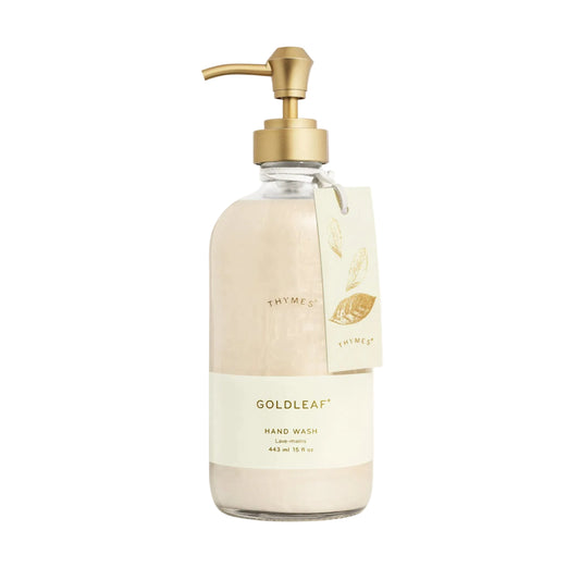 Thymes Goldleaf Large Hand Wash - Luxurious Floral Scented Liquid Soap