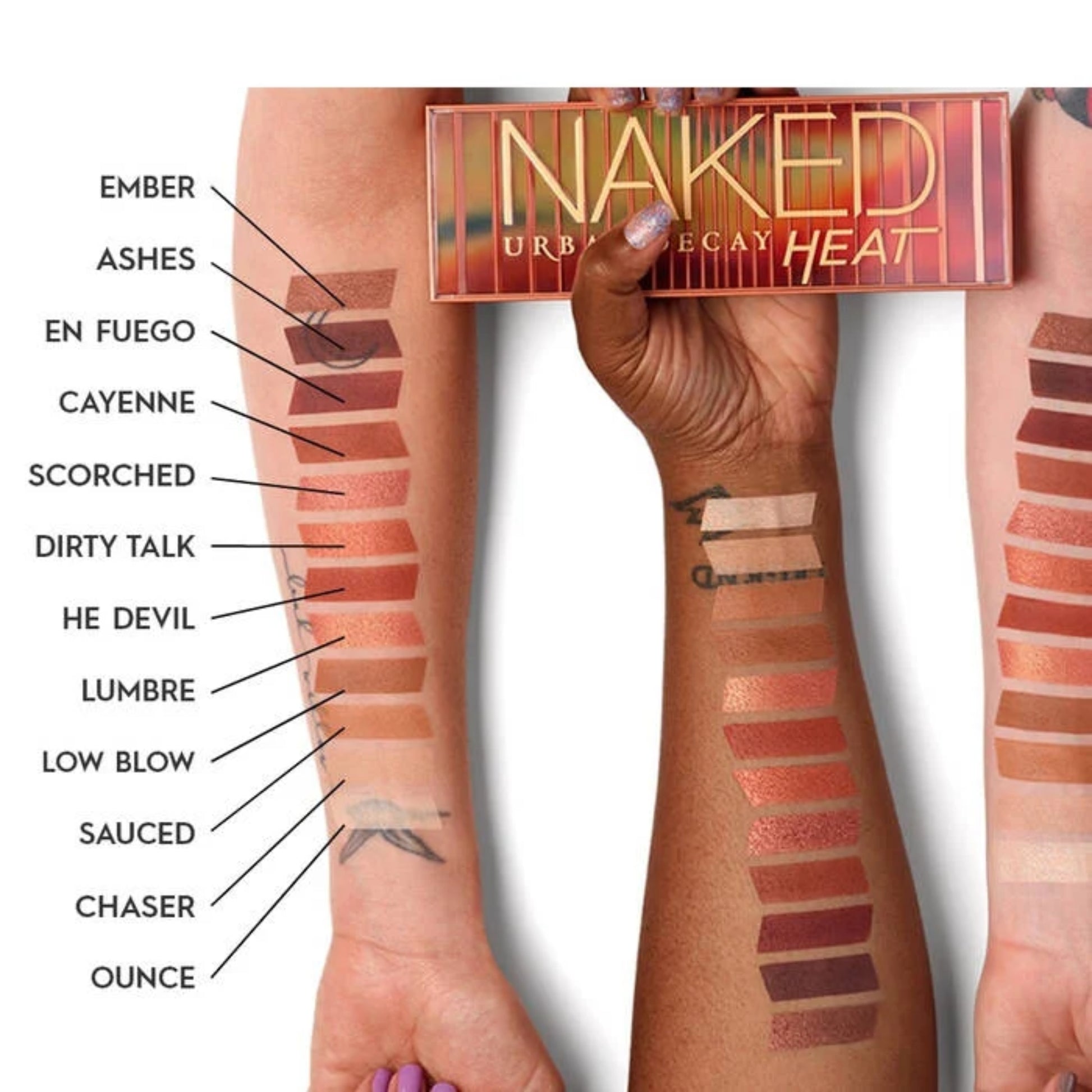 Urban Decay Naked Heat Eyeshadow Palette - 12 Amber-Hued Shades