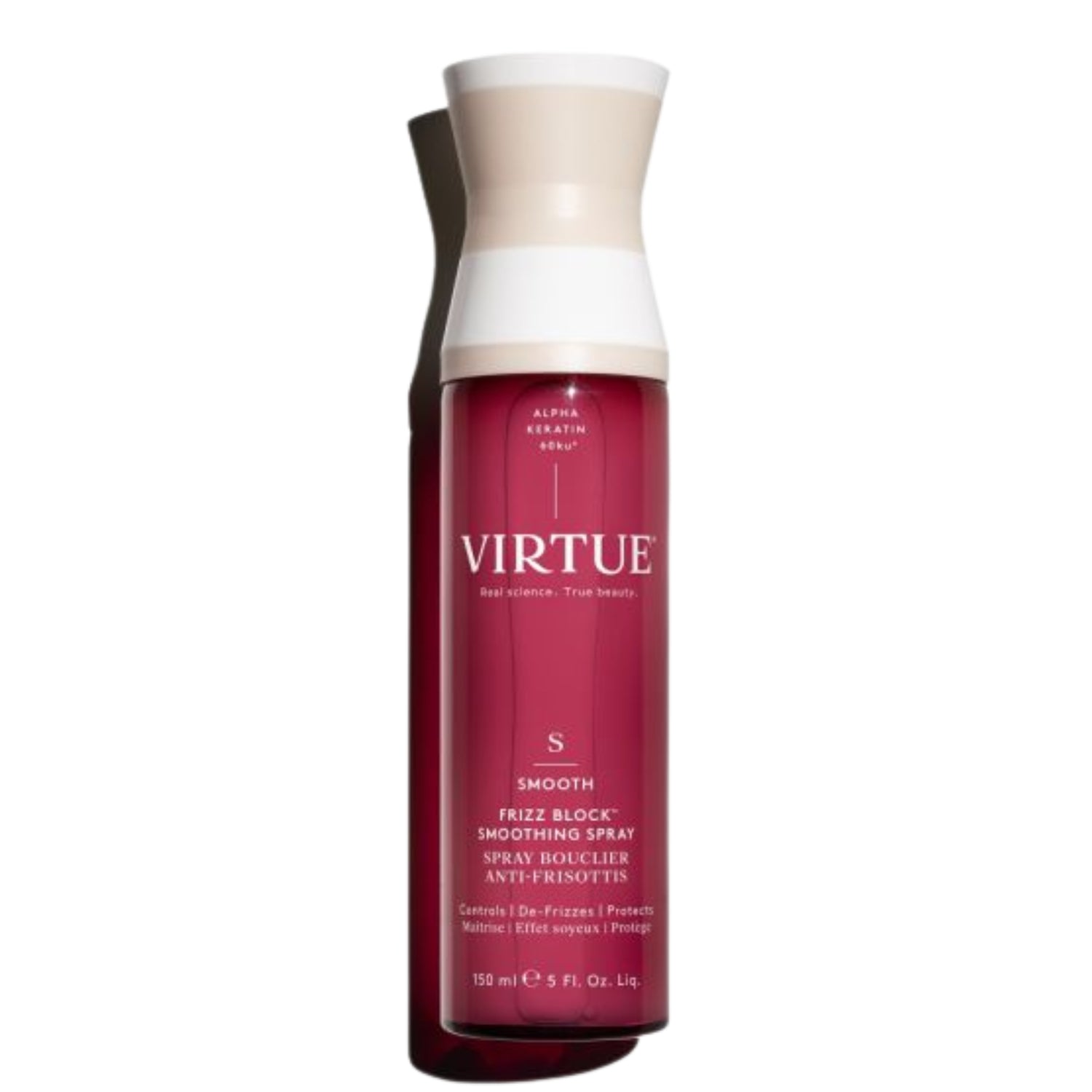 Virtue Frizz Shield Rx - Humidity-Blocking Smoothing Spray - 5 Oz