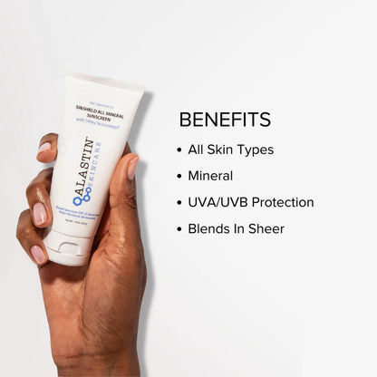 Alastin SilkSHIELD All Mineral Sunscreen SPF 30 1.9 Oz for daily sun protection.