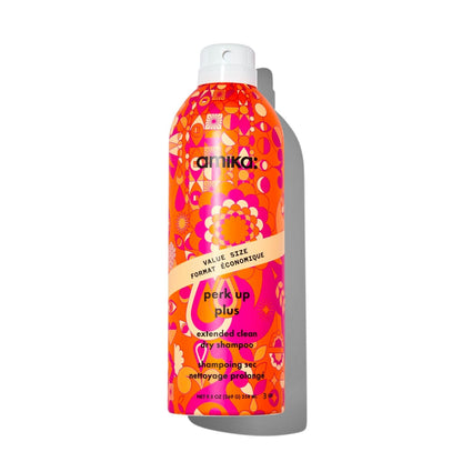 Amika Perk Up Dry Shampoo 9.5 oz – refreshes and volumizes hair.