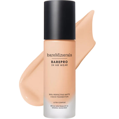 bareMinerals BarePro 24HR Wear Skin-Perfecting Matte Liquid Foundation Mineral SPF 20