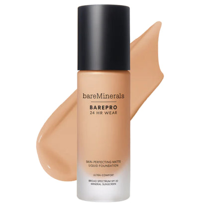 bareMinerals BarePro 24HR Wear Skin-Perfecting Matte Liquid Foundation Mineral SPF 20