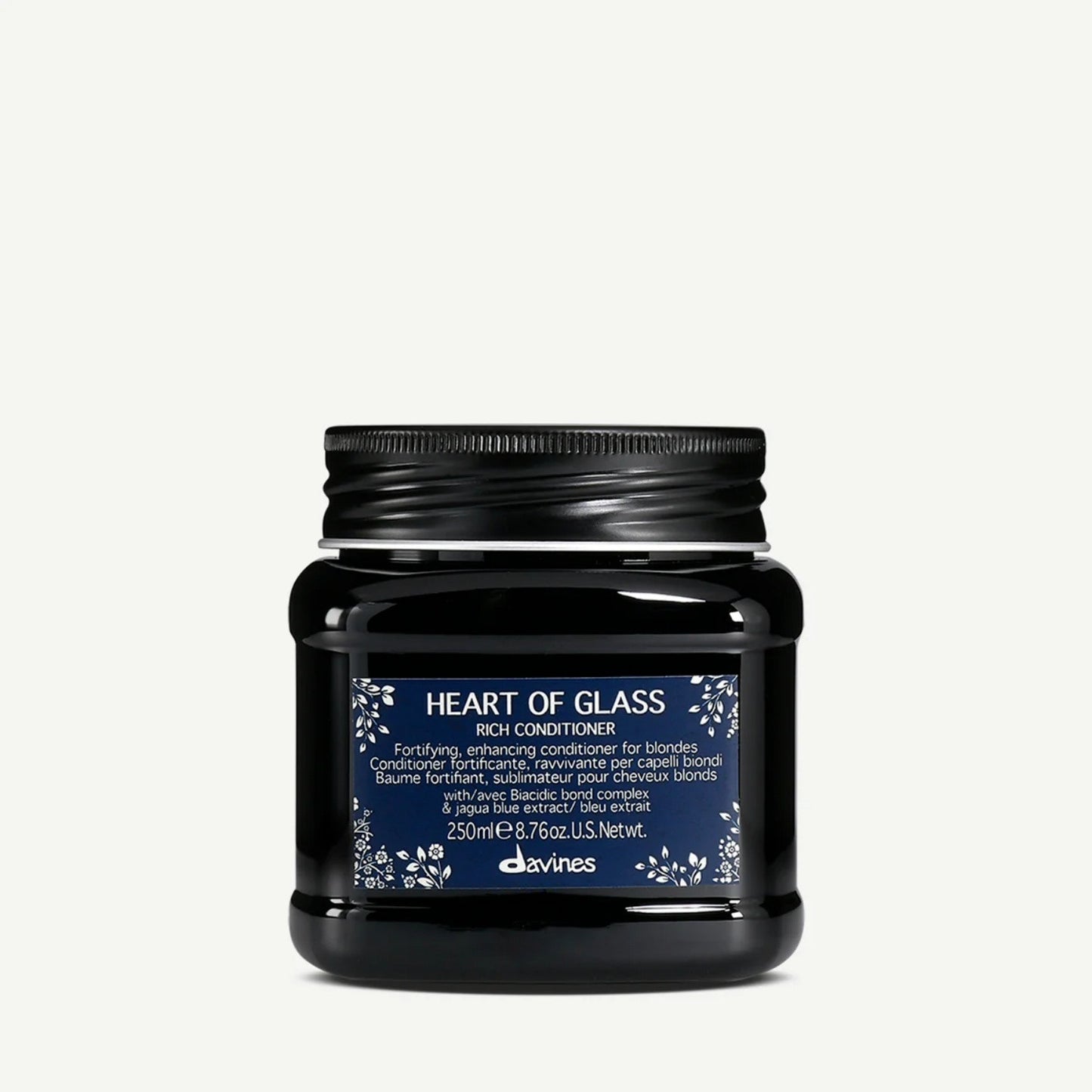 Davines Heart of Glass Rich Conditioner 250 mL – Deeply nourishing conditioner for smooth, shiny hair