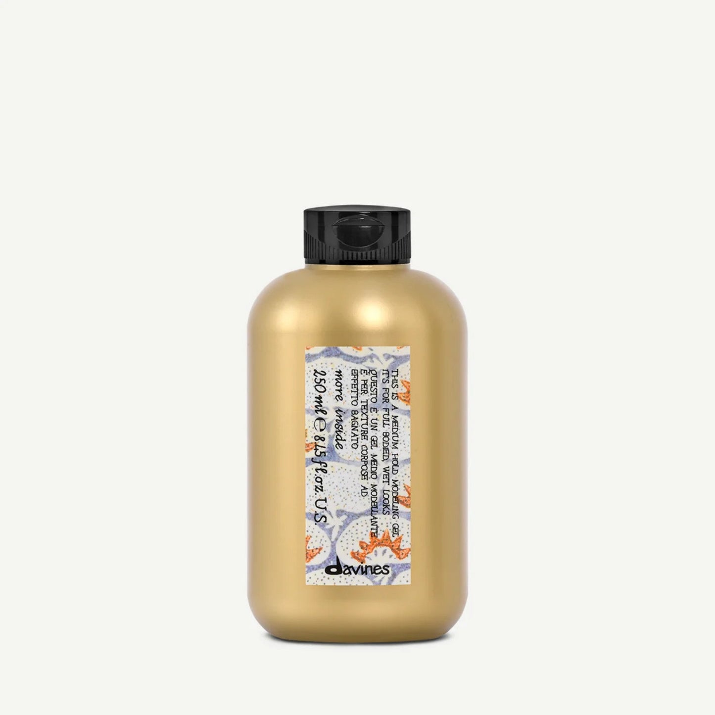 Davines More Inside Medium Hold Modeling Gel 250 mL – Firm hold and shine for styled hair